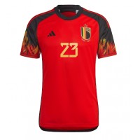 Pánský Fotbalový dres Belgie Michy Batshuayi #23 MS 2022 Domácí Krátký Rukáv